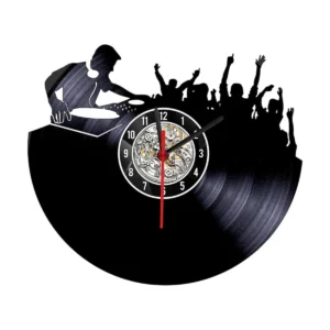 Reloj en Vinilo LP/ vinyl clock DJ