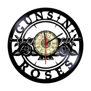 Reloj en Vinilo LP vinyl clock  Guns And Roses