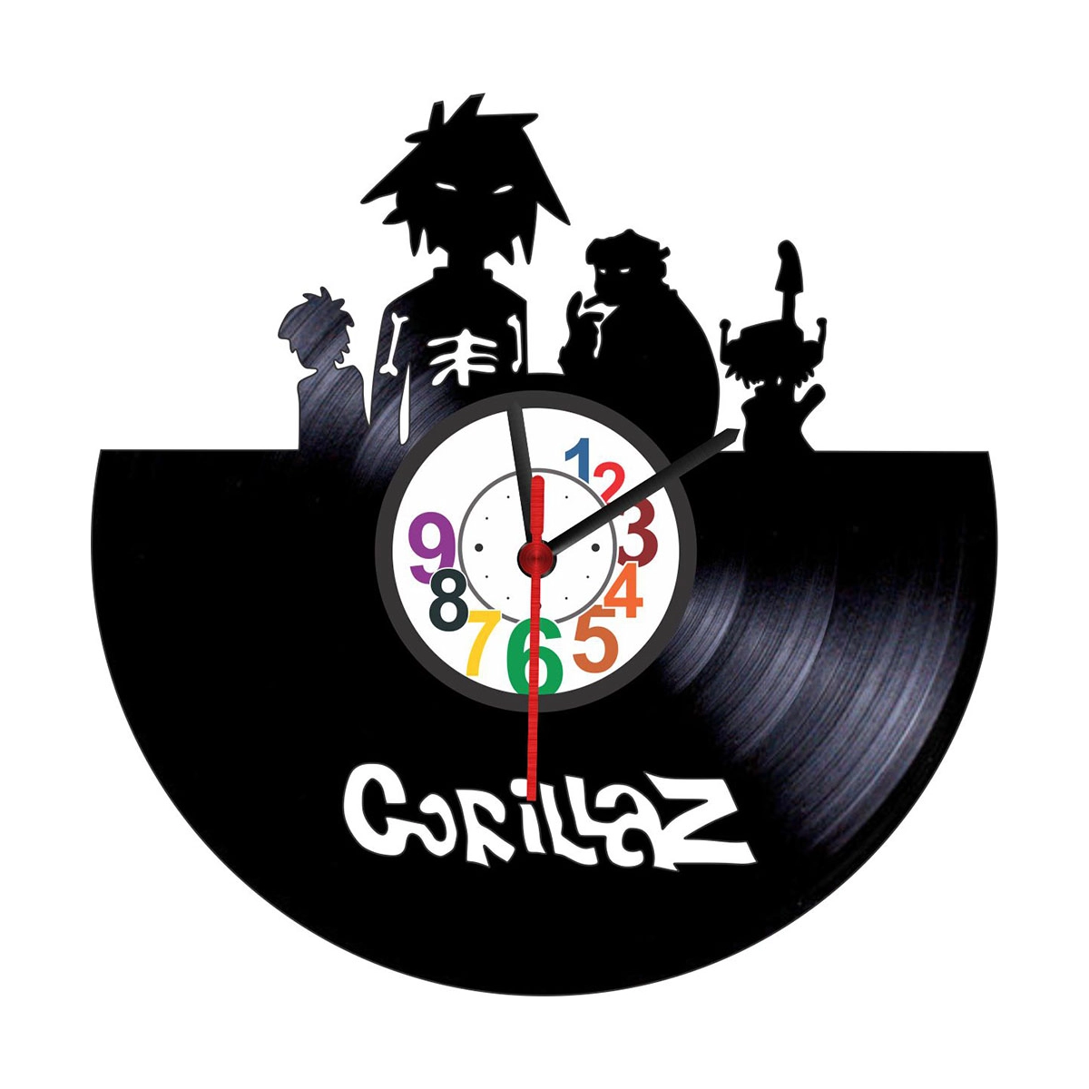 Reloj en Vinilo LP/ vinyl clock Gorillaz