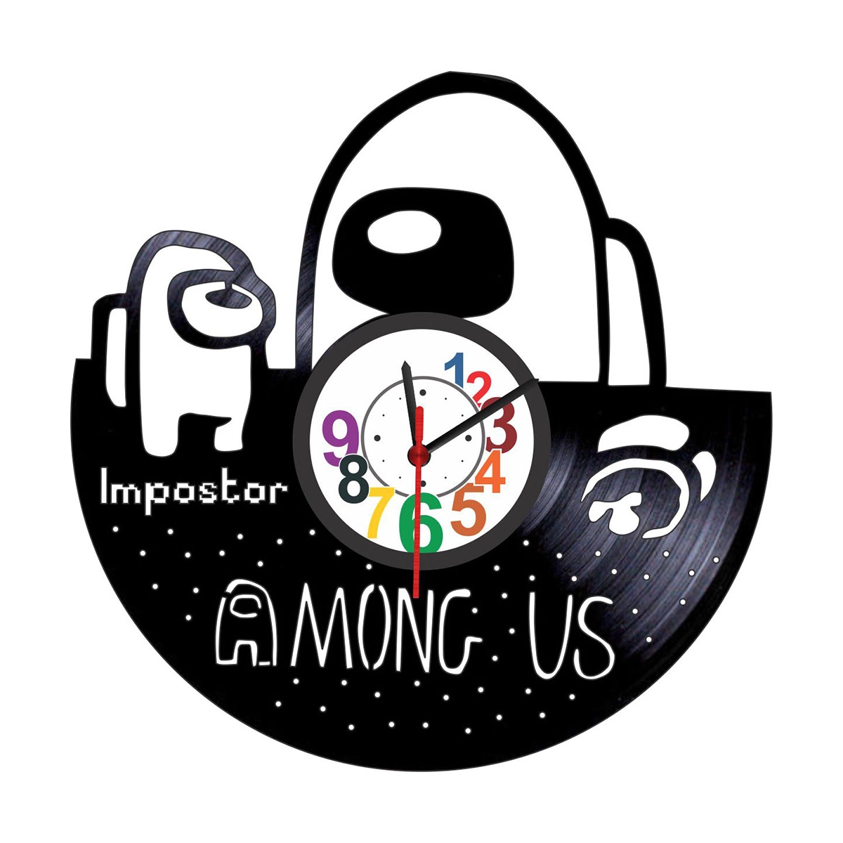 Reloj en Vinilo LP / vinyl clock Among Us
