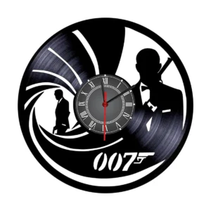 Reloj en Vinilo LP/ Vinyl clock James Bond