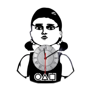 Reloj en Vinilo LP/ Vinyl clock Juego del calamar