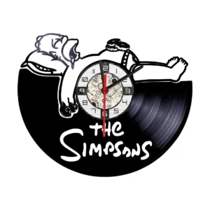 Reloj en Vinilo LP/ Vinyl clock Los Simpson