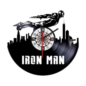 Reloj en Vinilo LP/ Vinyl clock Iron Man