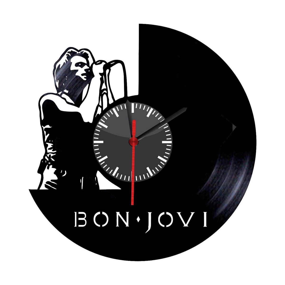 Reloj en Vinilo LP/ vinyl clock Bon Jovi