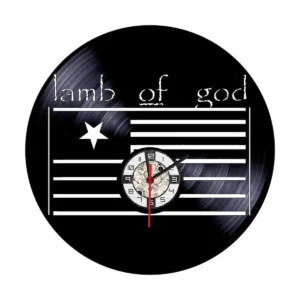 Reloj en Vinilo LP/ Vinyl clock Lambs of God