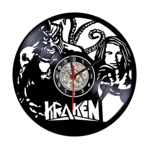 Reloj en Vinilo LP/ Vinyl clock Kraken