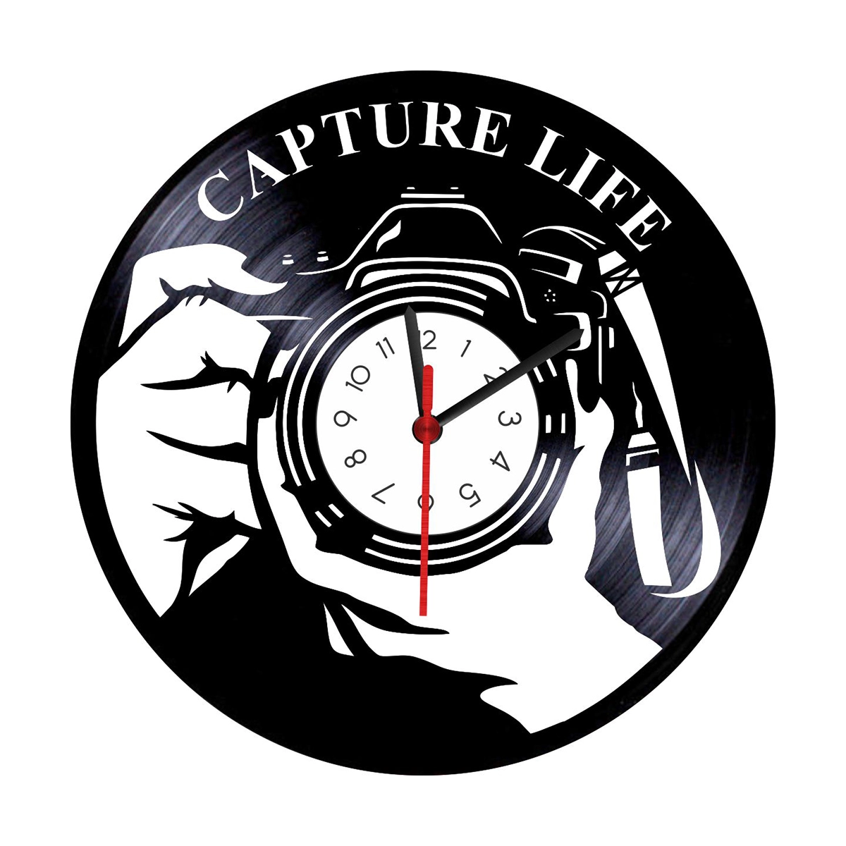 Reloj en Vinilo LP/ Vinyl clock Cámara Fotografía