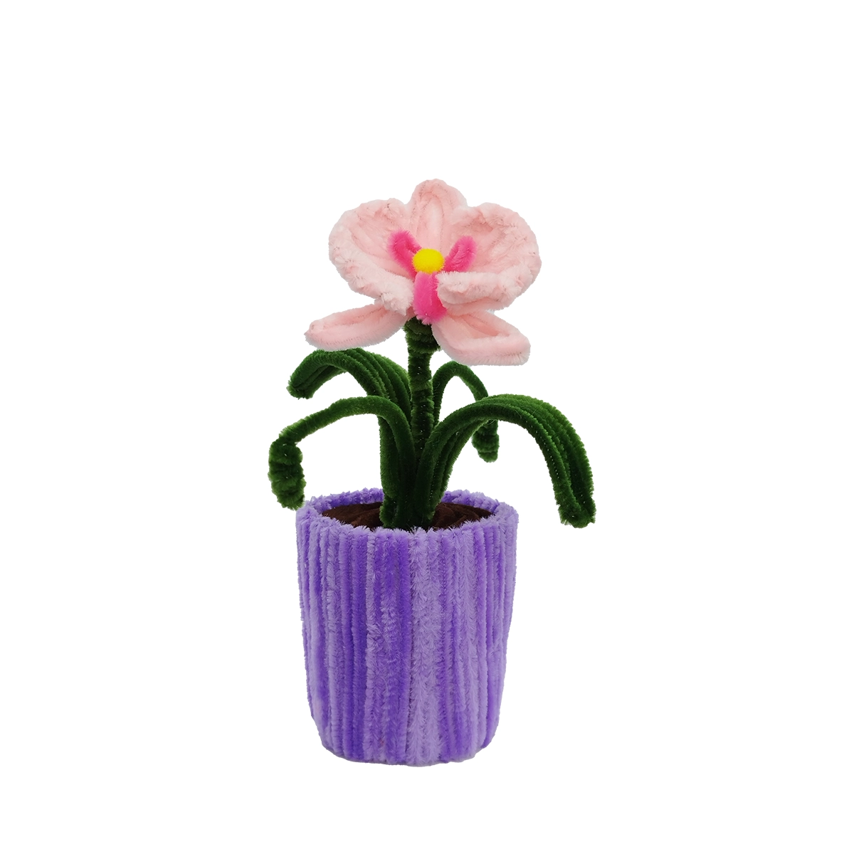 Maceta decorativa flor eterna en Limpiapipas