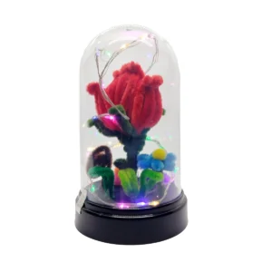 Jardín Encantado con Luces LED en Cúpula